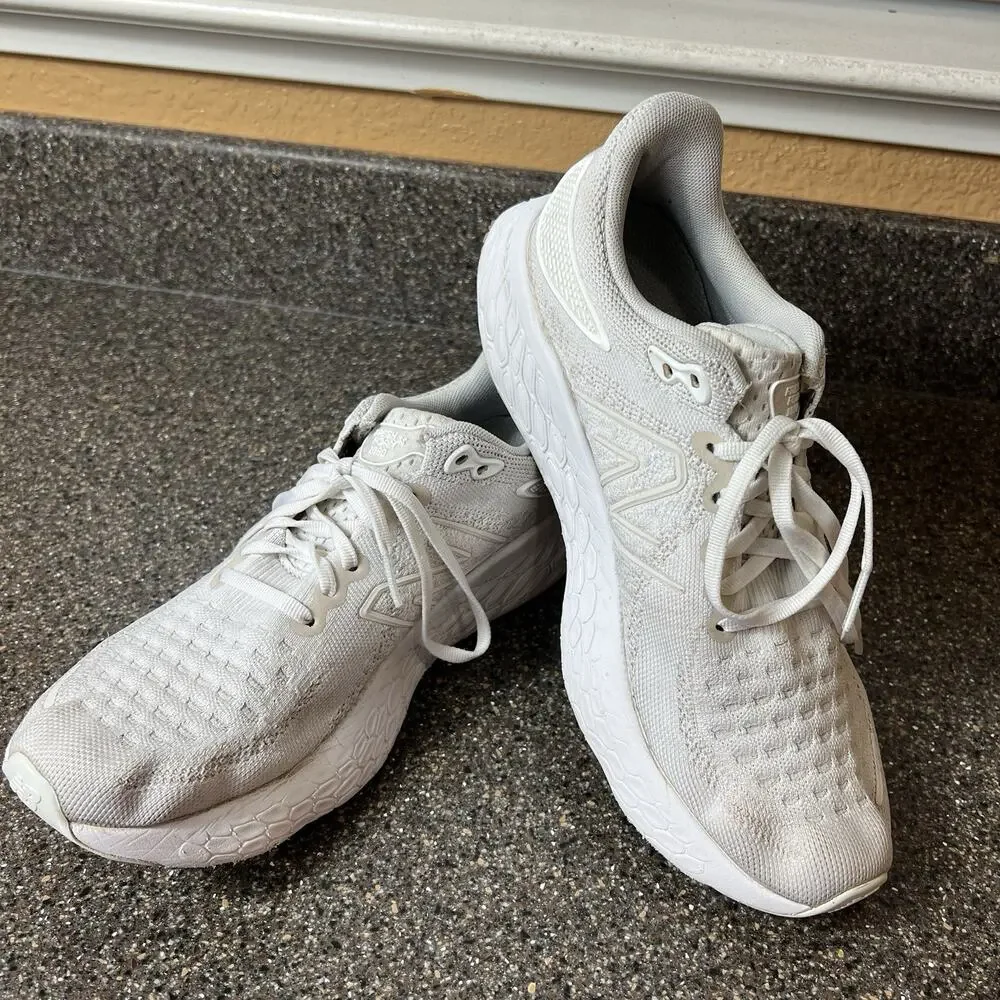 New Balance Fresh Foam X 1080 Womens Size 9.5 B White Running Shoes Sneakers Low